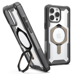 UAG Plasma XTE Kickstand Back Cover Hülle mit MagSafe für Apple iPhone 16 Pro - Titan/Schwarz
