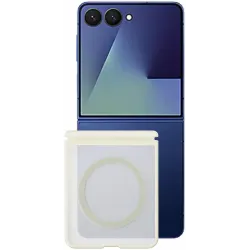 Blueo Skin Friendly Frosted Anti-Drop MagSafe Back Cover Hülle für Samsung Galaxy Z Flip 8 - Hellgrau