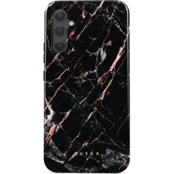 Burga Tough Back Cover Hülle für Samsung Galaxy A34 - Rose Gold Marble