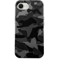 Burga Tough Back Cover Hülle für Apple iPhone 17e/16e - Night Black Camo
