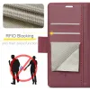 CASEME Litchi Texture Book Wallet Klapphülle für Xiaomi Redmi 14C / Xiaomi Poco C75 - Rot 4