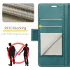 CASEME Litchi Texture Book Wallet Klapphülle für Apple iPhone 17e/16e - Grün 4
