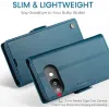 CASEME Litchi Texture Book Wallet Klapphülle für Google Pixel 9a - Blau 3