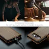CASEME Litchi Texture Book Wallet Klapphülle für Google Pixel 9a - Braun 4