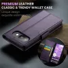 CASEME Litchi Texture Book Wallet Klapphülle für Google Pixel 9a - Lila 11