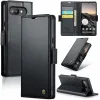 CASEME Litchi Texture Book Wallet Klapphülle für Google Pixel 9a - Schwarz