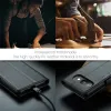 CASEME Litchi Texture Book Wallet Klapphülle für Google Pixel 9a - Schwarz 4