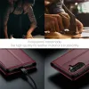 CASEME Litchi Texture Book Wallet Klapphülle für Samsung Galaxy A36 - Rot 3