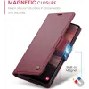 CASEME Litchi Texture Book Wallet Klapphülle für Samsung Galaxy A36 - Rot 10