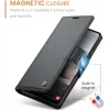 CASEME Litchi Texture Book Wallet Klapphülle für Samsung Galaxy A36 - Schwarz 10