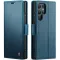CASEME Litchi Texture Book Wallet Klapphülle für Samsung Galaxy S25 Ultra - Blau