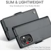 CASEME Litchi Texture Book Wallet Klapphülle für Oppo Reno13 F 4G/5G / Reno13 FS 5G - Schwarz 3