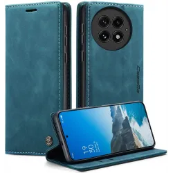 CASEME Retro Texture Book Wallet Klapphülle für OnePlus 13 - Blau