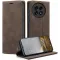 CASEME Retro Texture Book Wallet Klapphülle für OnePlus 13 - Dunkelbraun