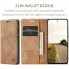 CASEME Retro Texture Book Wallet Klapphülle für Oppo Reno13 - Hellbraun 2