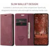 CASEME Retro Texture Book Wallet Klapphülle für Oppo Reno13 F 4G/5G / Reno13 FS 5G - Bordeaux 6