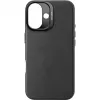 Decoded Echtleder Back Cover Hülle für Apple iPhone 16 - Schwarz 2