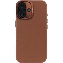 Decoded Echtleder Back Cover Hülle für Apple iPhone 16 - Tan