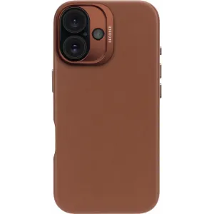 Decoded Echtleder Back Cover Hülle für Apple iPhone 16 - Tan