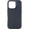 Decoded Echtleder Back Cover Hülle für Apple iPhone 16 Pro - Navy 2