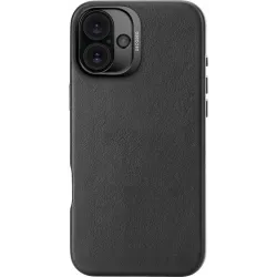 Decoded Echtleder Back Cover Hülle für Apple iPhone 16 Plus - Schwarz