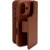 Decoded Echtleder 2-in-1 Book Wallet Klapphülle für Apple iPhone 16 - Tan 2
