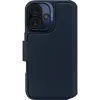 Decoded Echtleder 2-in-1 Book Wallet Klapphülle für Apple iPhone 16 - Navy