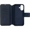 Decoded Echtleder 2-in-1 Book Wallet Klapphülle für Apple iPhone 16 - Navy 5