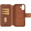 Decoded Echtleder 2-in-1 Book Wallet Klapphülle für Apple iPhone 16 Plus - Tan 9