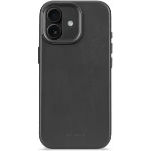 Decoded Echtleder Back Cover Hülle für Apple iPhone 17 - Schwarz
