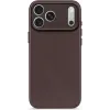 Decoded Echtleder Back Cover Hülle für Apple iPhone 17 Pro - Chocolate Brown