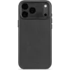 Decoded Echtleder Back Cover Hülle für Apple iPhone 17 Pro - Schwarz