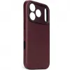 Decoded Echtleder Back Cover Hülle für Apple iPhone 17 Pro Max - Dark Ruby 2