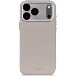 Decoded Echtleder Back Cover Hülle für Apple iPhone 17 Pro Max - Solid Clay