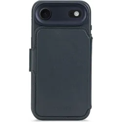 Decoded Echtleder 2-in-1 Book Wallet Klapphülle für Apple iPhone Air - Navy Shadow