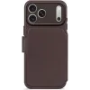 Decoded Echtleder 2-in-1 Book Wallet Klapphülle für Apple iPhone 17 Pro - Chocolate Brown