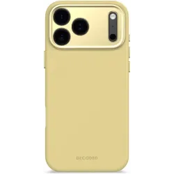 Decoded Silikon Back Cover Hülle mit MagSafe für Apple iPhone 17 Pro Max - Yuma Yellow