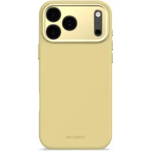 Decoded Silikon Back Cover Hülle mit MagSafe für Apple iPhone 17 Pro Max - Yuma Yellow