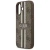 Guess 4G Printed Stripes Hard Case Back Cover Hülle mit MagSafe für Apple iPhone 17 - Braun 4