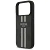 Guess 4G Printed Stripes Hard Case Back Cover Hülle mit MagSafe für Apple iPhone 17 Pro - Schwarz 4