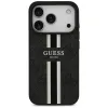 Guess 4G Printed Stripes Hard Case Back Cover Hülle mit MagSafe für Apple iPhone 17 Pro Max - Schwarz 1