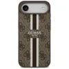 Guess 4G Printed Stripes Hard Case Back Cover Hülle mit MagSafe für Apple iPhone Air - Braun 2
