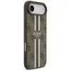 Guess 4G Printed Stripes Hard Case Back Cover Hülle mit MagSafe für Apple iPhone Air - Braun 3