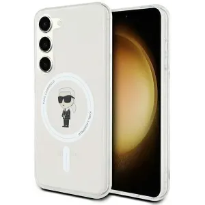 Karl Lagerfeld IML Ikonik Back Cover Hülle mit MagSafe für Samsung Galaxy S24 - Transparent