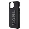 Karl Lagerfeld 3D Rubber Glitter Logo Back Cover Hülle für Apple iPhone 15 Plus/14 Plus - Schwarz 5
