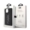 Karl Lagerfeld 3D Rubber Glitter Logo Back Cover Hülle für Apple iPhone 15 Plus/14 Plus - Schwarz 7