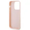 Karl Lagerfeld 3D Rubber Glitter Logo Back Cover Hülle für Apple iPhone 15 Pro Max - Rosa 6