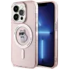 Karl Lagerfeld IML Choupette Back Cover Hülle mit MagSafe für Apple iPhone 15 Pro - Rosa