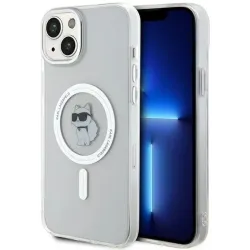 Karl Lagerfeld IML Choupette Back Cover Hülle mit MagSafe für Apple iPhone 15 Plus/14 Plus - Transparent