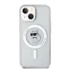 Karl Lagerfeld IML Choupette Back Cover Hülle mit MagSafe für Apple iPhone 15 - Transparent 3